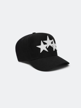 GORRA AMIRI DE LONA COMPLETA CON TRES ESTRELLAS DESPALMADAS