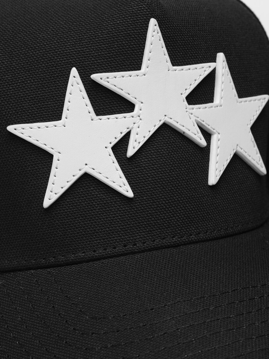 GORRA AMIRI DE LONA COMPLETA CON TRES ESTRELLAS DESPALMADAS