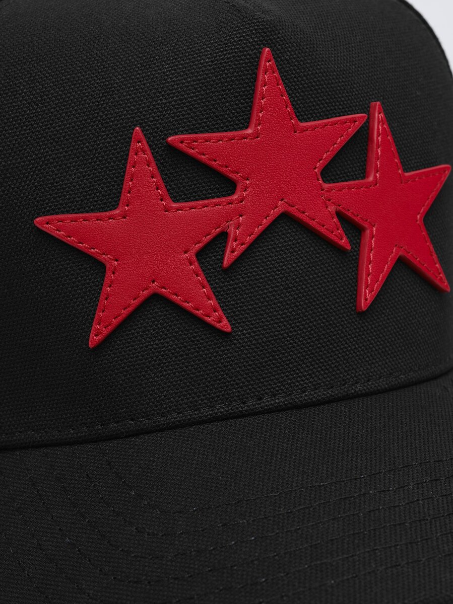 GORRA AMIRI DE LONA COMPLETA CON TRES ESTRELLAS DESPALMADAS
