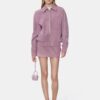 MINIFALDA DE GAMUZA CROC PARA MUJER