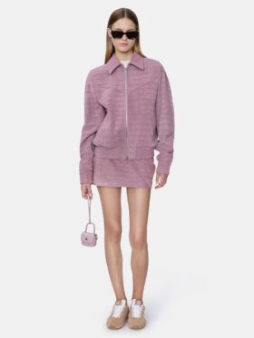 MINIFALDA DE GAMUZA CROC PARA MUJER