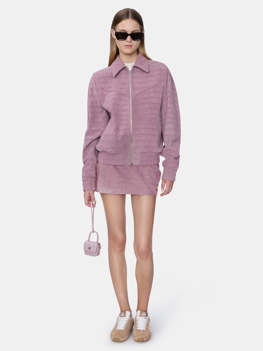 MINIFALDA DE GAMUZA CROC PARA MUJER