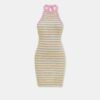 MINIVESTIDO HALTER A RAYAS MA PARA MUJER