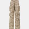 PANTALÓN CARGO CON CORDÓN DE ESTILO CAMUFLAJE