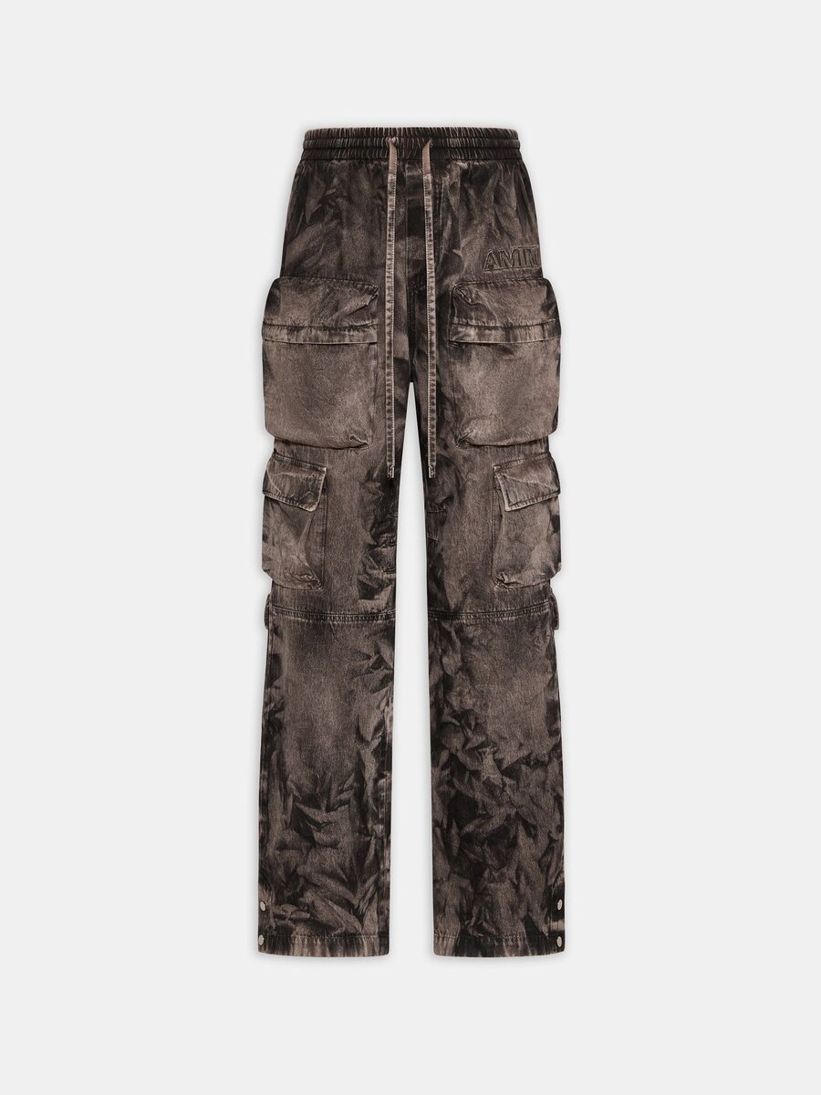 PANTALÓN CARGO DE DENIM LAVADO