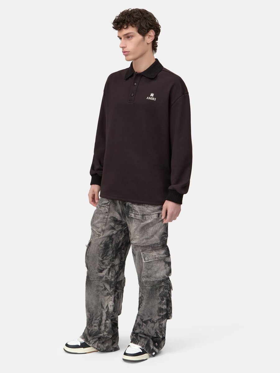 PANTALÓN CARGO DE DENIM LAVADO