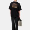 PANTALÓN DE ROPA CASUAL DE LINO CON LOGOTIPO EN LETRA MANUSCRITA