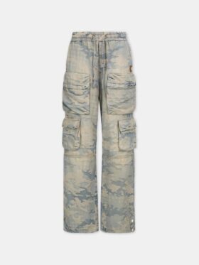 PANTALONES CARGO HOLGADOS DE JACQUARD CAMUFLAJE