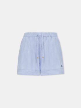 PANTALONES CORTOS A RAYAS PARA MUJER