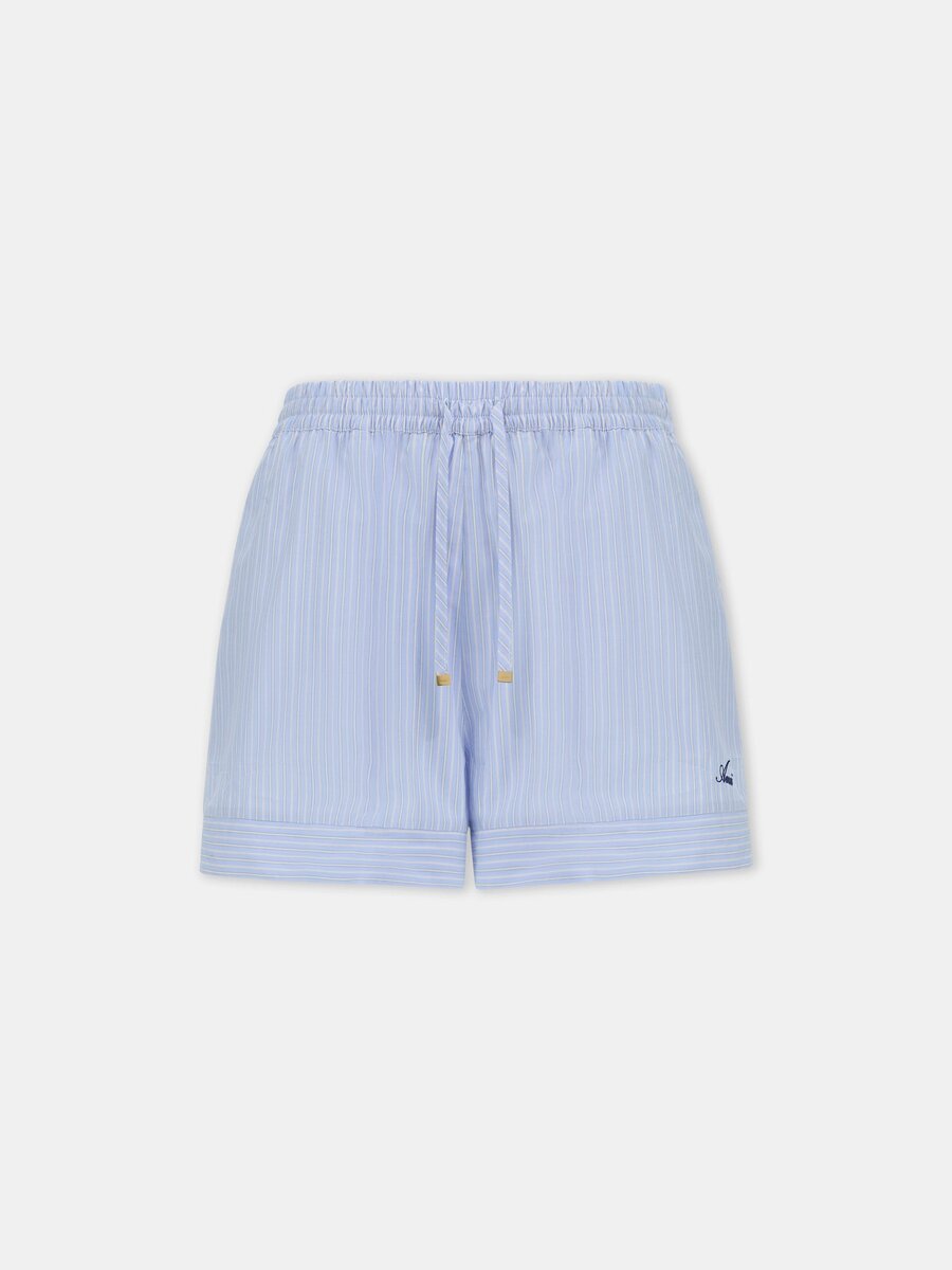 PANTALONES CORTOS A RAYAS PARA MUJER