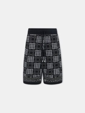PANTALONES CORTOS DE MALLA CON ESTAMPADO DE CUADROS MA QUAD