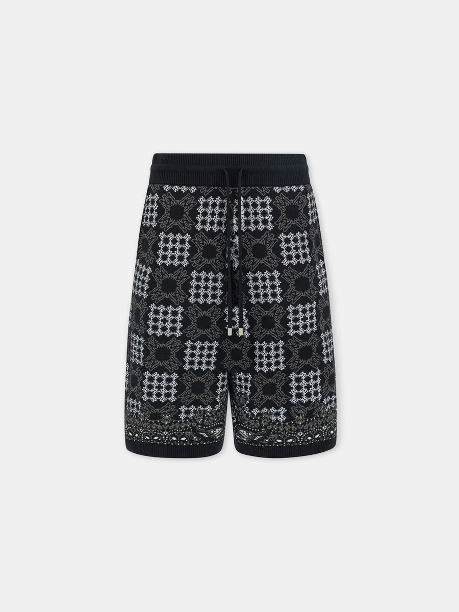 PANTALONES CORTOS DE MALLA CON ESTAMPADO DE CUADROS MA QUAD