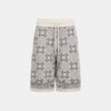 PANTALONES CORTOS DE MALLA CON ESTAMPADO DE CUADROS MA QUAD