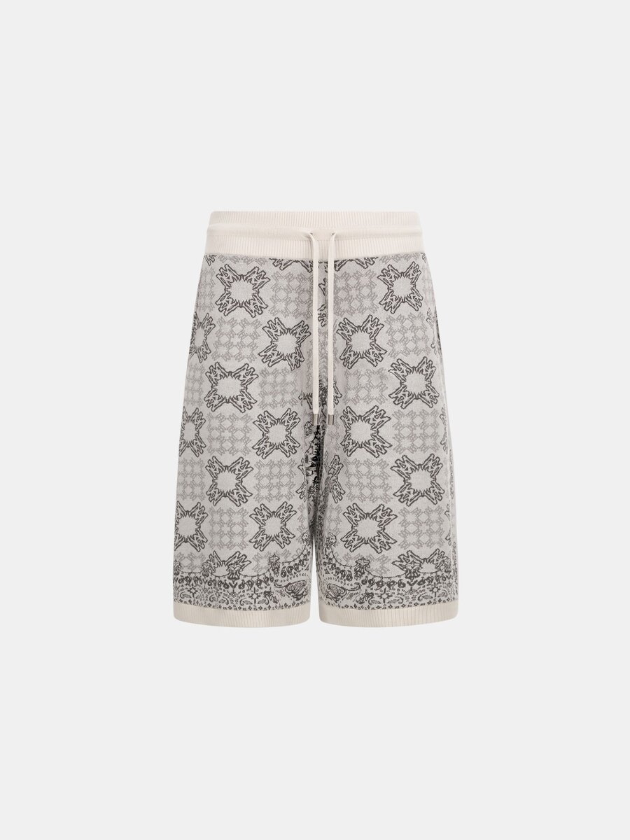 PANTALONES CORTOS DE MALLA CON ESTAMPADO DE CUADROS MA QUAD