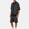 PANTALONES CORTOS DE MALLA CON ESTAMPADO DE CUADROS MA QUAD