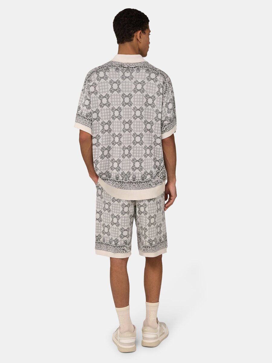 PANTALONES CORTOS DE MALLA CON ESTAMPADO DE CUADROS MA QUAD