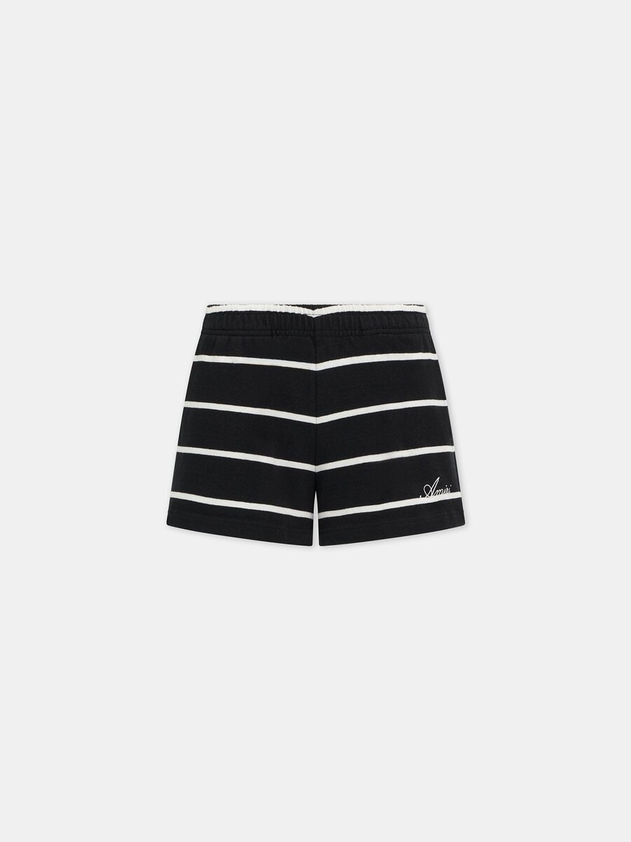 PANTALONES CORTOS DE SUDADERA A RAYAS PARA MUJER