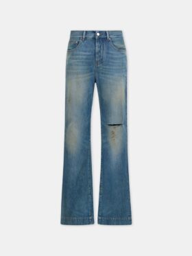PANTALONES DE DENIM BOOTCUT CON RASGADURAS