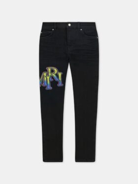 PANTALONES DE DENIM DESCALCADOS AMIRI PARA NIÑOS