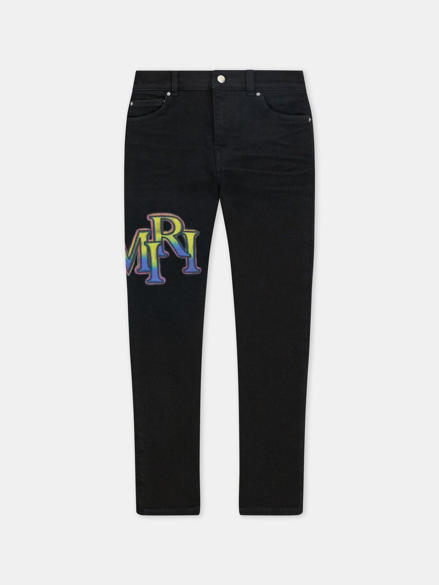 PANTALONES DE DENIM DESCALCADOS AMIRI PARA NIÑOS