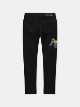 PANTALONES DE DENIM DESCALCADOS AMIRI PARA NIÑOS