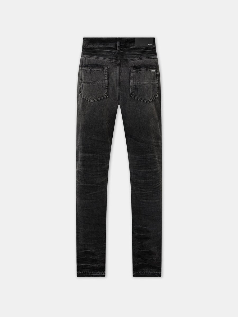 PANTALONES DE DENIM RECTOS DE CUERO MX1