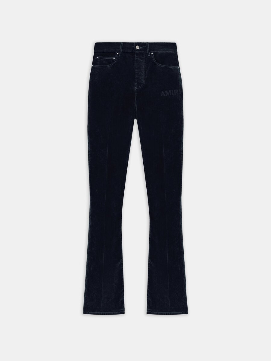 PANTALONES DE JEAN ACAMPANADOS DE TERCIOPELO