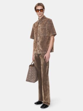 PANTALONES DE JEAN ACAMPANADOS DE TERCIOPELO