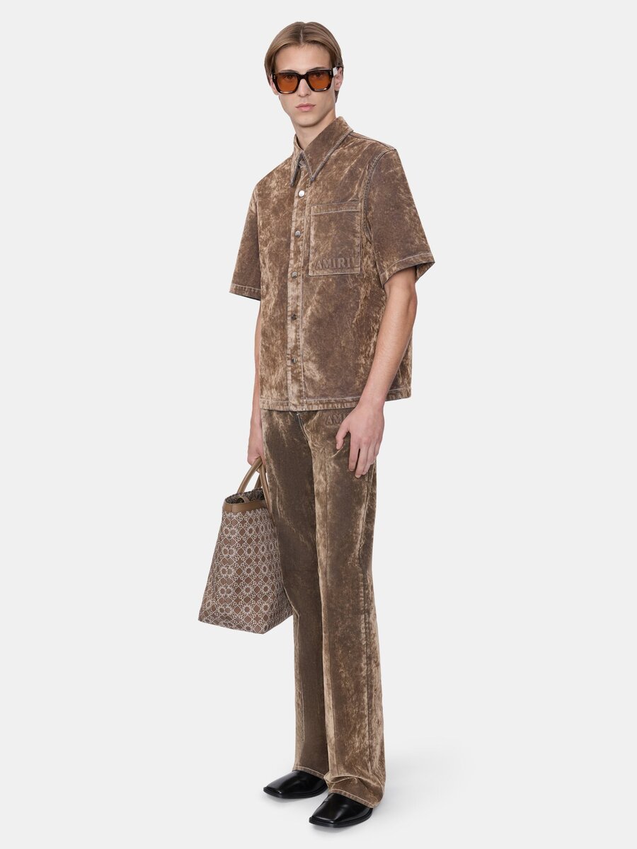 PANTALONES DE JEAN ACAMPANADOS DE TERCIOPELO