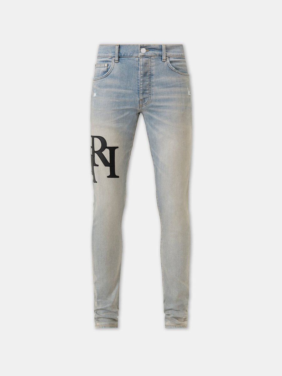 PANTALONES DE JEANS SKINNY CON LOGO DESCALADO