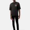 PANTALONES DE JEANS SKINNY CON LOGO DESCALADO - Negro Rojo