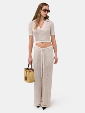 PANTALONES DE MALLA DE CROCHÉ AMIRI PARA MUJER