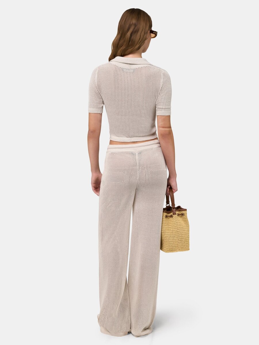 PANTALONES DE MALLA DE CROCHÉ AMIRI PARA MUJER