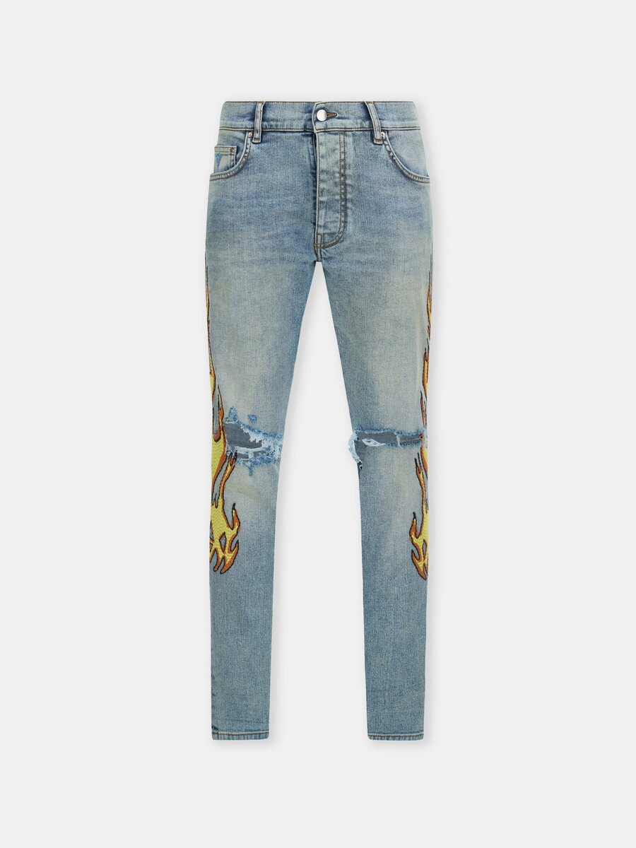PANTALONES SKINNY FLAMES EMB