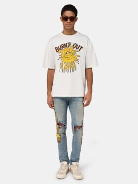 PANTALONES SKINNY FLAMES EMB