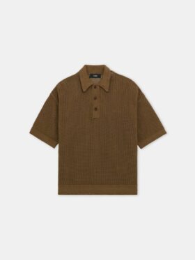 POLO DE MALLA DE CROCHÉ AMIRI