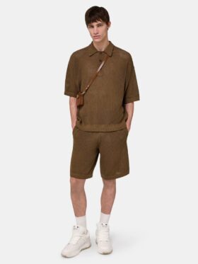 POLO DE MALLA DE CROCHÉ AMIRI