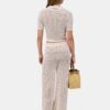 POLO DE MALLA DE CROCHÉ AMIRI PARA MUJER