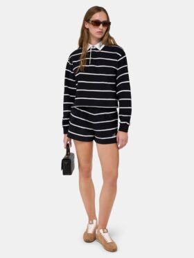 POLO DE MANGA LARGA A RAYAS PARA MUJER