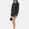PANTALONES CORTOS DE SUDADERA A RAYAS PARA MUJER