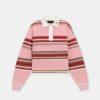 POLO DE MANGA LARGA A RAYAS Y DE TALLA GRANDE PARA MUJER