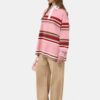 POLO DE MANGA LARGA A RAYAS Y DE TALLA GRANDE PARA MUJER
