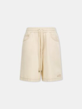 SHORTS DE DENIM CON CORDÓN