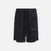 SHORTS DE LINO CON LOGOTIPO EN LETRA MANUSCRITA