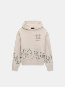 SUDADERA CON CAPUCHA OVERSIZE MA QUAD FLAMES