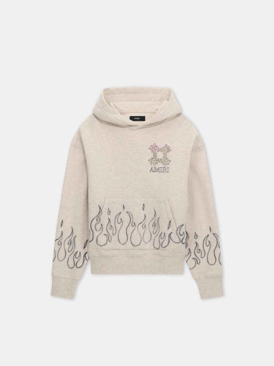 SUDADERA CON CAPUCHA OVERSIZE MA QUAD FLAMES