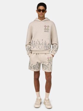 SUDADERA CON CAPUCHA OVERSIZE MA QUAD FLAMES