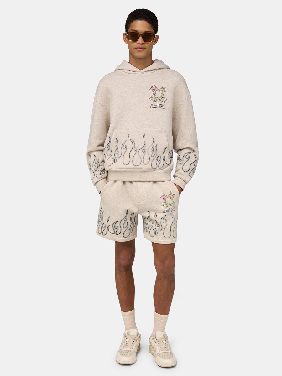 SUDADERA CON CAPUCHA OVERSIZE MA QUAD FLAMES