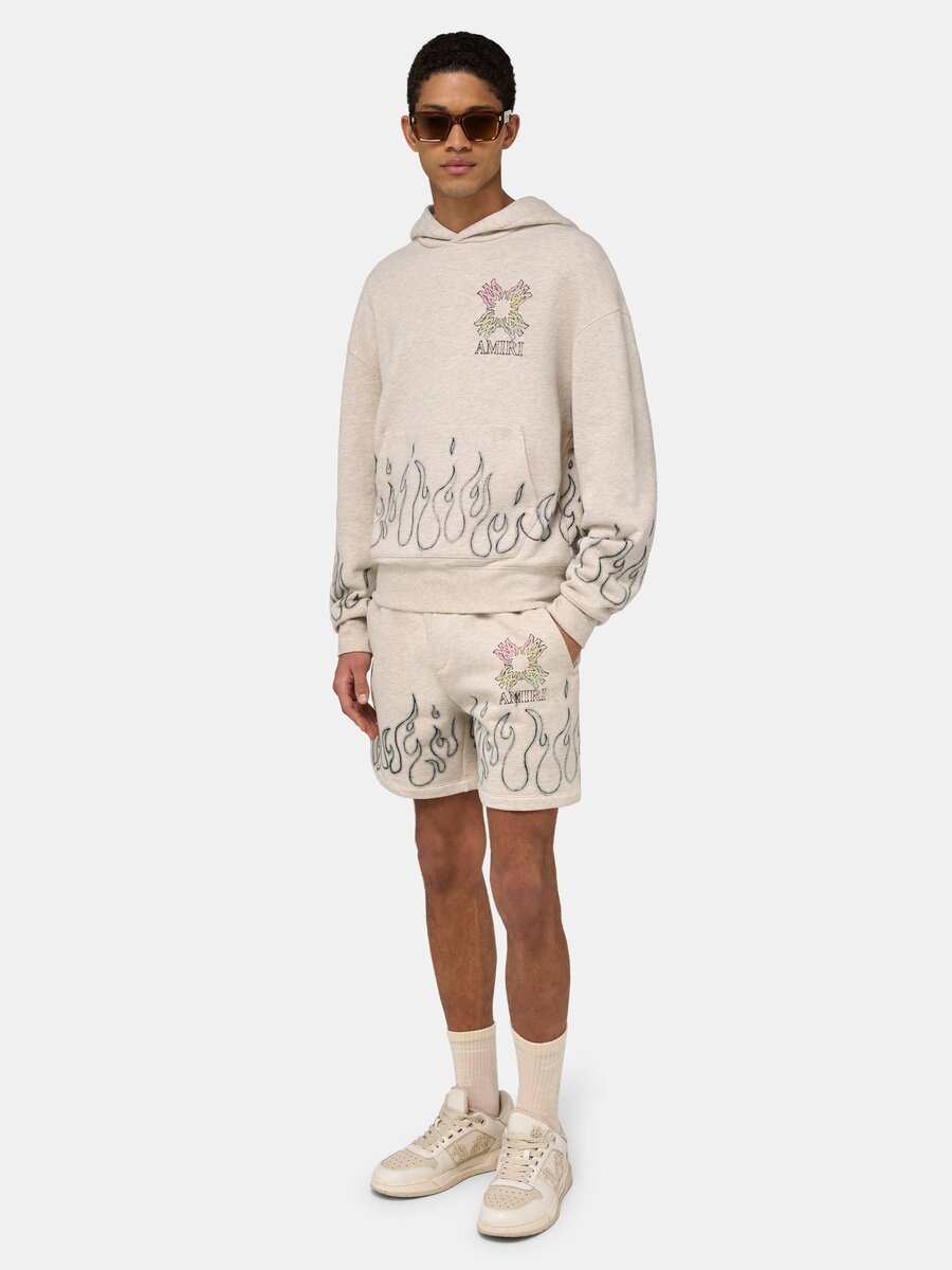 SUDADERA CON CAPUCHA OVERSIZE MA QUAD FLAMES