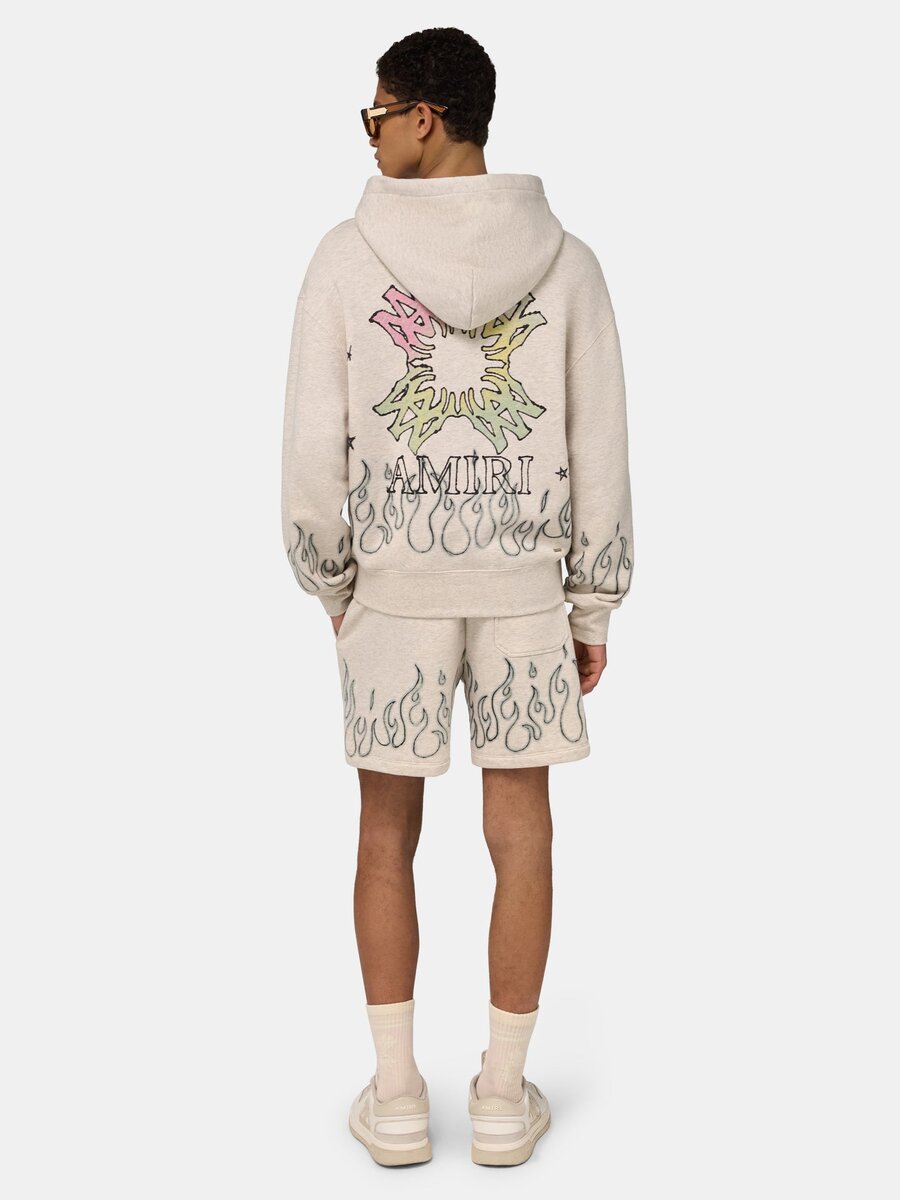 SUDADERA CON CAPUCHA OVERSIZE MA QUAD FLAMES
